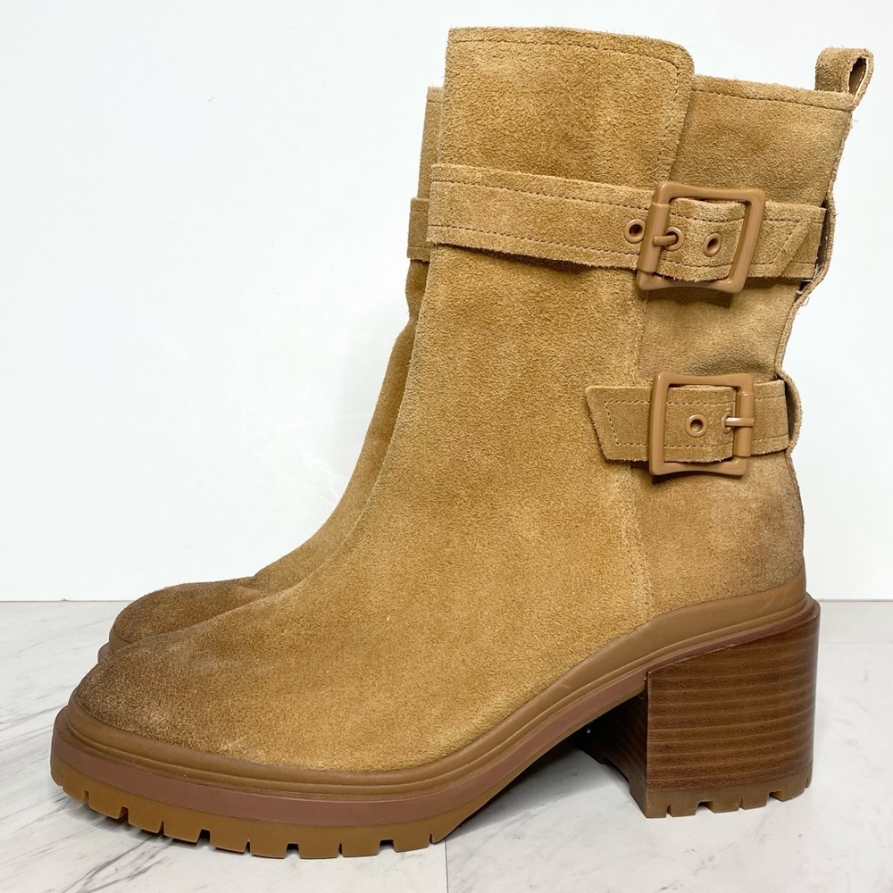Naturalizer Trina Suede Heeled Boot 8 1/2 M